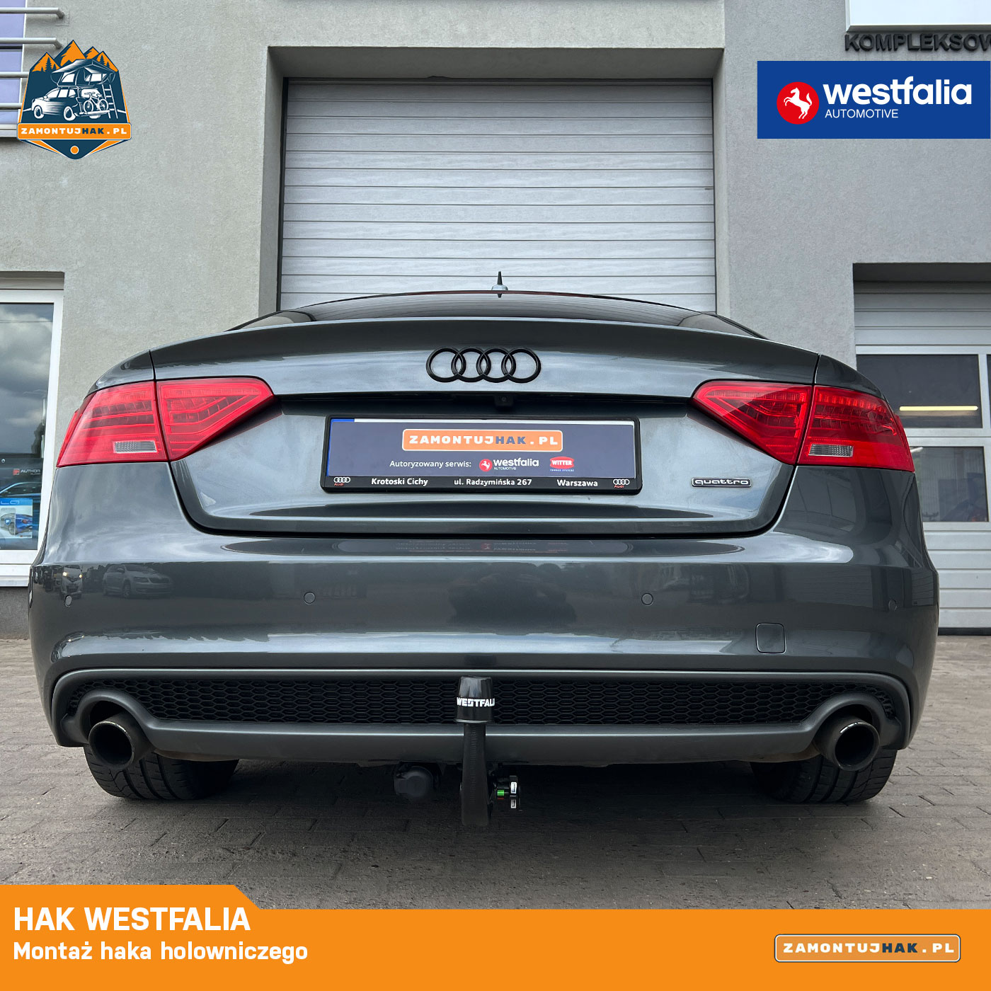 audi a5 hak holowniczy westfalia